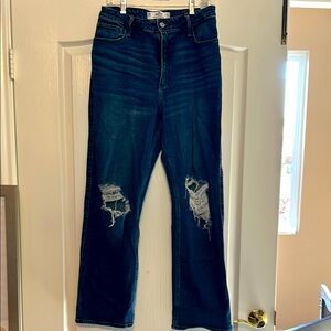 Hollister Blue Flare Wide Leg Jeans